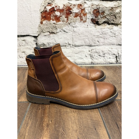PIKOLINOS Other - Pikolinos York Chelsea Boots Leather Textile Cuero Dress Shoes Work Wedding